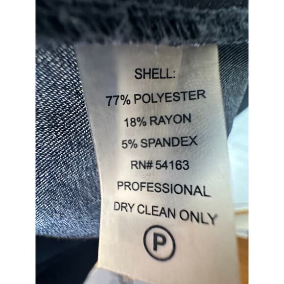 Calvin Klein 18W Plus-Size Denim Sheath Dress Stretchy Jean Bodycon Sleeveless - Picture 8 of 9